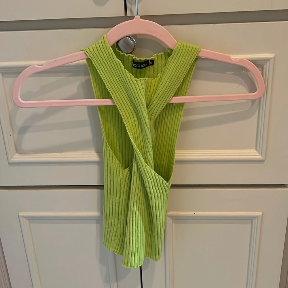 Boohoo Cross Tank Top